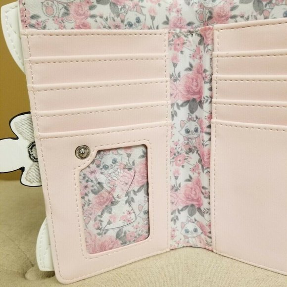 Loungefly Disney the Aristocats Marie Floral Cosplay Flap Wallet NEW - Picture 9 of 12
